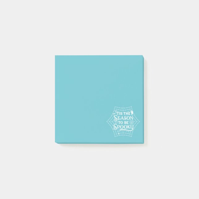 ’Tis the Season to be Spooky Post It Notes Blue (Front)