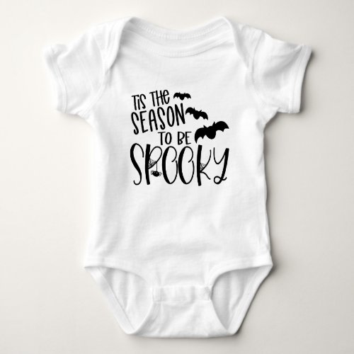 Tis The Season To Be Spooky with Bats Baby Bodysuit