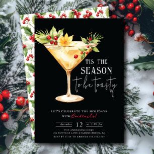 'Tis the Season to Be Toasty! Cocktail Party Invitation