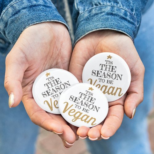 Tis the season to be Vegan trendy Christmas Magnet