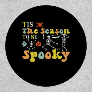 Tis The Season To Creepy Funny Dancing Skeletons M Patch