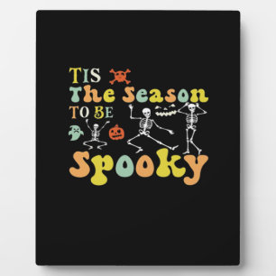 Tis The Season To Creepy Funny Dancing Skeletons M Plaque