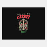 Tis The Season To Creepy Skeleton Tree Sign