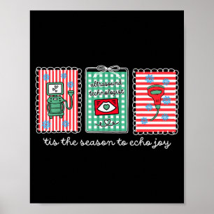 Tis The Season To Echo Joy Christmas Stamp Ultraso Poster