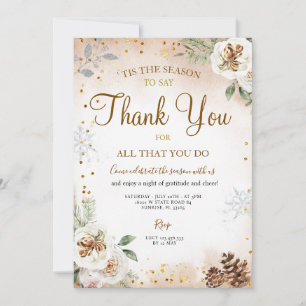 Tis the season To Say Thank You Invitation