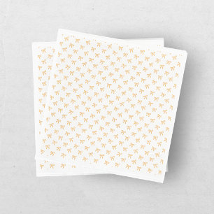 Tis' The Season To Sparkle Christmas Bow Gold Napkins