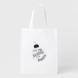 Tis The Season To Sparkle Holiday Cute Fun Grocery Bag