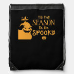 Tis The Season To Spooky Halloween Sarcastic Funny Drawstring Bag