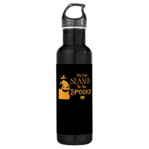 Tis The Season To Spooky Halloween Sarcastic Funny Stainless Steel Water Bottle