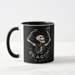 Tis The Season To Spooky Halloween Skeleton Vintag Mug
