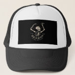 Tis The Season To Spooky Halloween Skeleton Vintag Trucker Hat