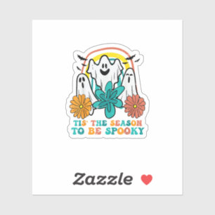 Tis The Season To Spooky Retro Halloween Women Sticker