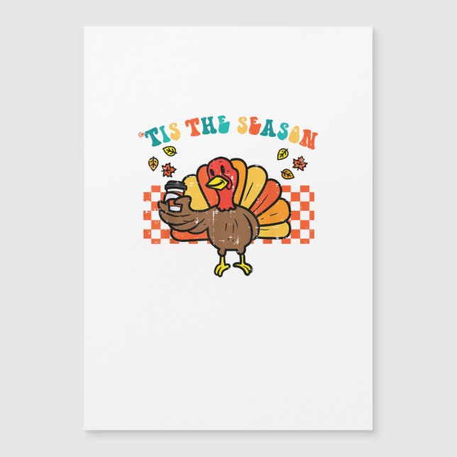 Tis The Season Turkey Coffee Thanksgiving Fall Men (Front)