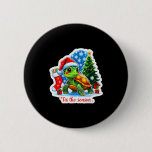 Tis The Season Turtle Pet Owner Christmas Festive  Button