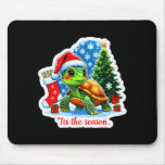 Tis The Season Turtle Pet Owner Christmas Festive  Mouse Pad