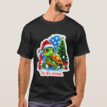 Tis The Season Turtle Pet Owner Christmas Festive  T-Shirt