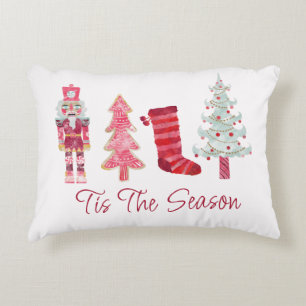 Tis The Season Watercolor Favorite Things Accent Pillow