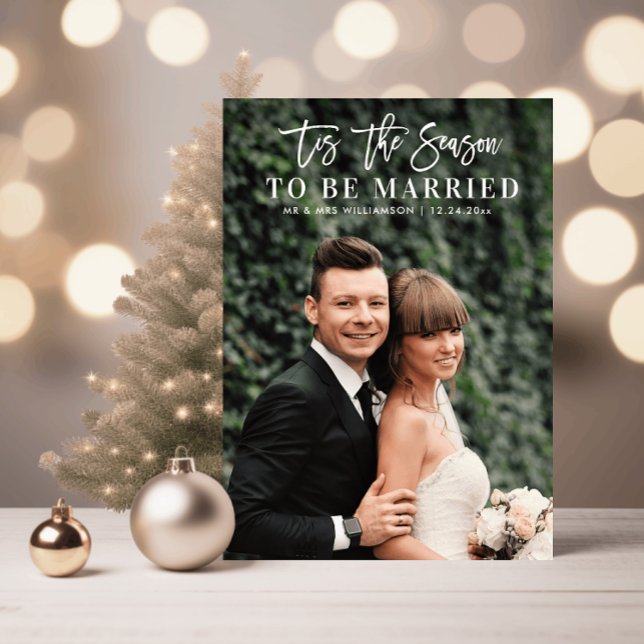 tis the season wedding announcement photo (Creator Uploaded)