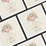 Tis the Season Winter Bridal Shower  Napkins<br><div class="desc">'Tis the season to celebrate is a chic winter bridal shower paper napkin, featuring sparkling rose wine glass adorned with winter greenery and berries and a header that reads "'Tis the season to celebrate" in an stylish script typography. If you need a piece that is not in the collection, please...</div>