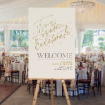 Tis the Season Winter Bridal Shower Welcome Foam Board<br><div class="desc">'Tis the season to celebrate is a chic winter bridal shower welcome sign, featuring a header that reads "'Tis the season to celebrate" in a golden stylish script typography over a beige background. If you need a piece that is not in the collection, please let me know (Maria)... I;m happy...</div>