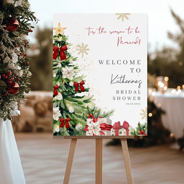 Tis the Season Winter Bridal Shower Welcome sign (Creator Uploaded)