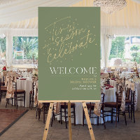 Tis the Season Winter Green Bridal Shower Welcome