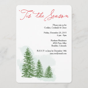 Tis the Season Winter Holiday Party Invitation