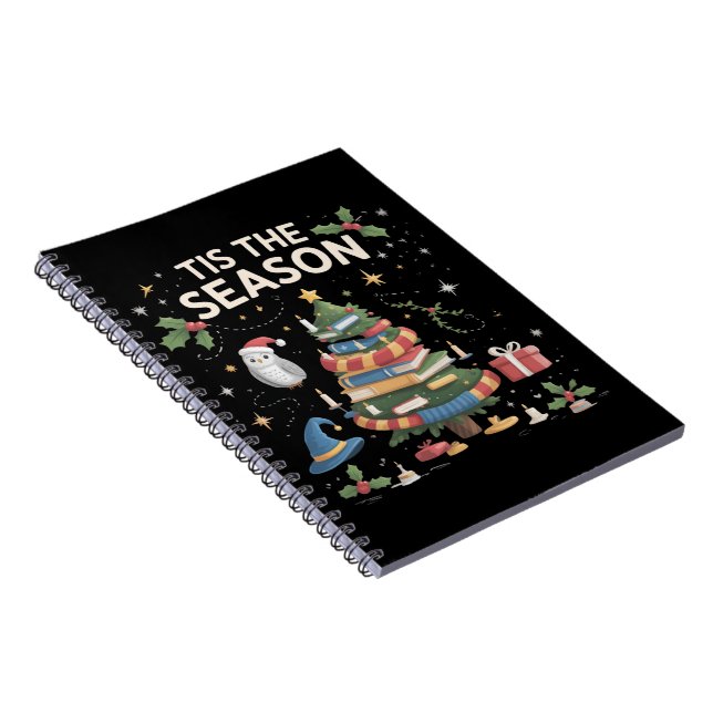 Tis the Season Wizard School Christmas Cozy Magic Notebook (Right Side)