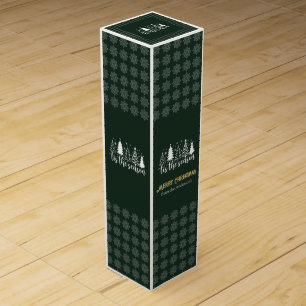 Tis the Season Woodland Wine Gift Box
