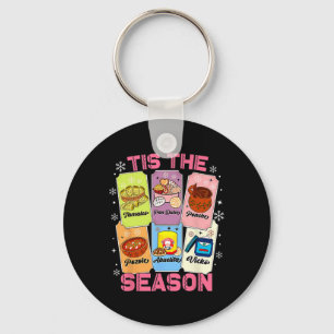 Tis The Season Xmas Card Mexican Christmas Pan Dul Keychain