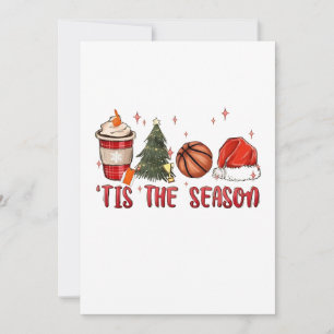 Tis the Season Xmas Christmas Basketball Invitation