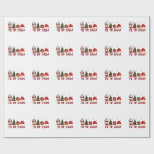 Tis the Season Xmas Christmas Basketball  Wrapping Paper