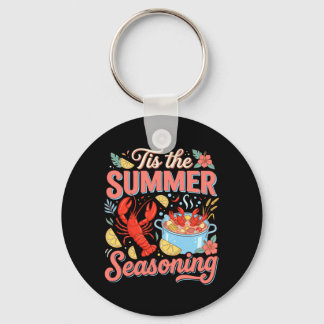 Tis The Summer Seasoning Lobster Seafood Boil Keychain
