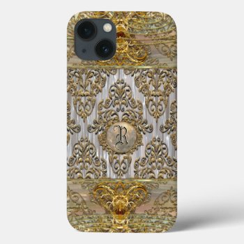 Tisch Baroque 6/6s Monogram Tough Iphone 13 Case by LiquidEyes at Zazzle