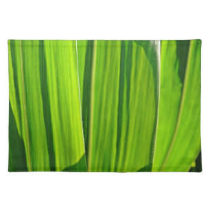 Tischset drei grüne Maisblätter Placemat