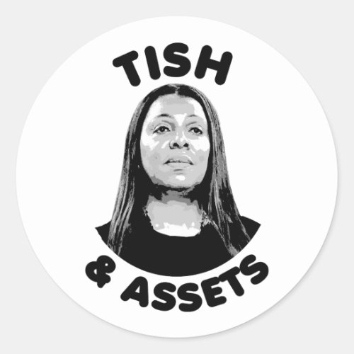 Tish and Assets Classic Round Sticker