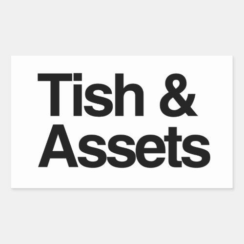 Tish and Assets Rectangular Sticker