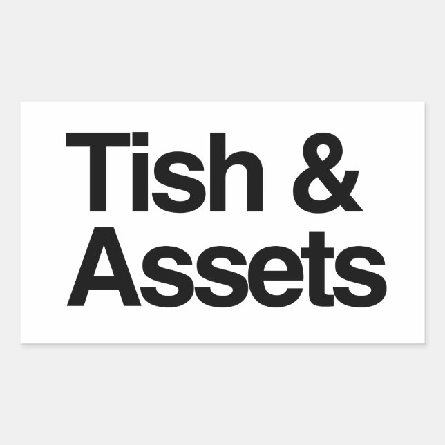 Tish and Assets Rectangular Sticker (Front)