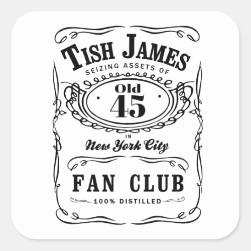 Tish James Fan Club Square Sticker
