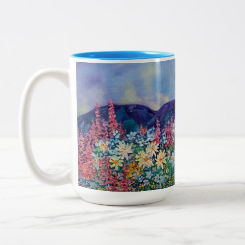 Tisha s Garden Two_Tone Coffee Mug