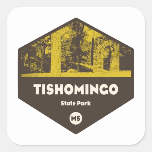 Tishomingo State Park Mississippi Square Sticker