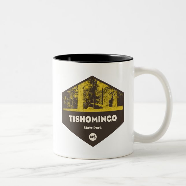 Tishomingo State Park Mississippi Two-Tone Coffee Mug (Right)