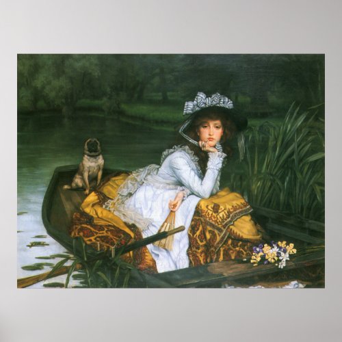 Tissot Young Lady in a Boat Poster