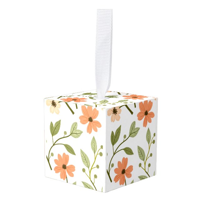 Tissue box cube ornament (Front Angled)