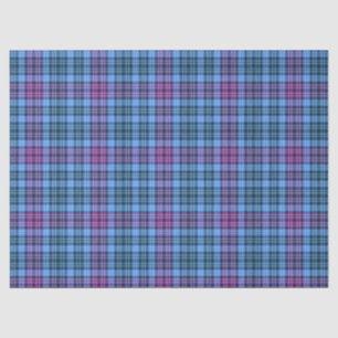 Tissue or Decoupage Paper-Tartan Pink Purple Blue Tissue Paper