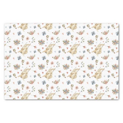 Tissue Paper 25 cm x 38 cm _ Rabbit Pattern