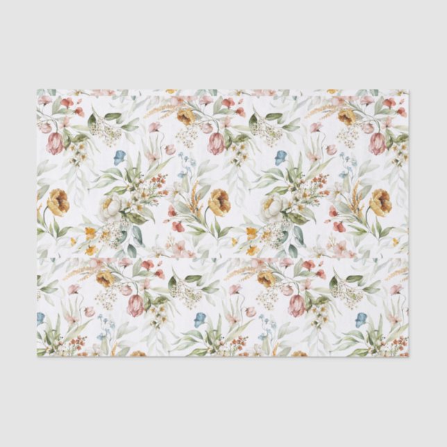 Tissue Paper (3) 1600s Dutch Still Life Floral Art (Front)