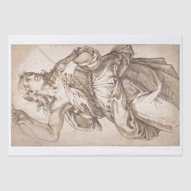 TISSUE PAPER :  AN ANGEL - 1529 -92 PASSEROTTI (Front)