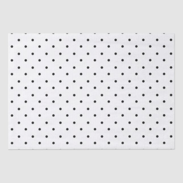 Tissue Paper/Black Polka Dots Tissue Paper (Front)
