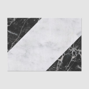 Tissue Paper Black & White Marble